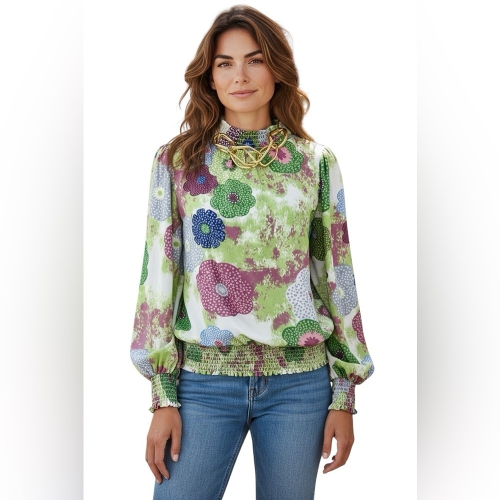 blouse, brand, Marc new york, long sleeve, size S